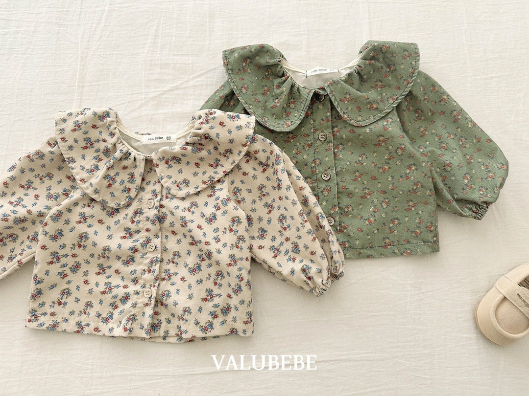 [valubebe] Garnet flower blouse