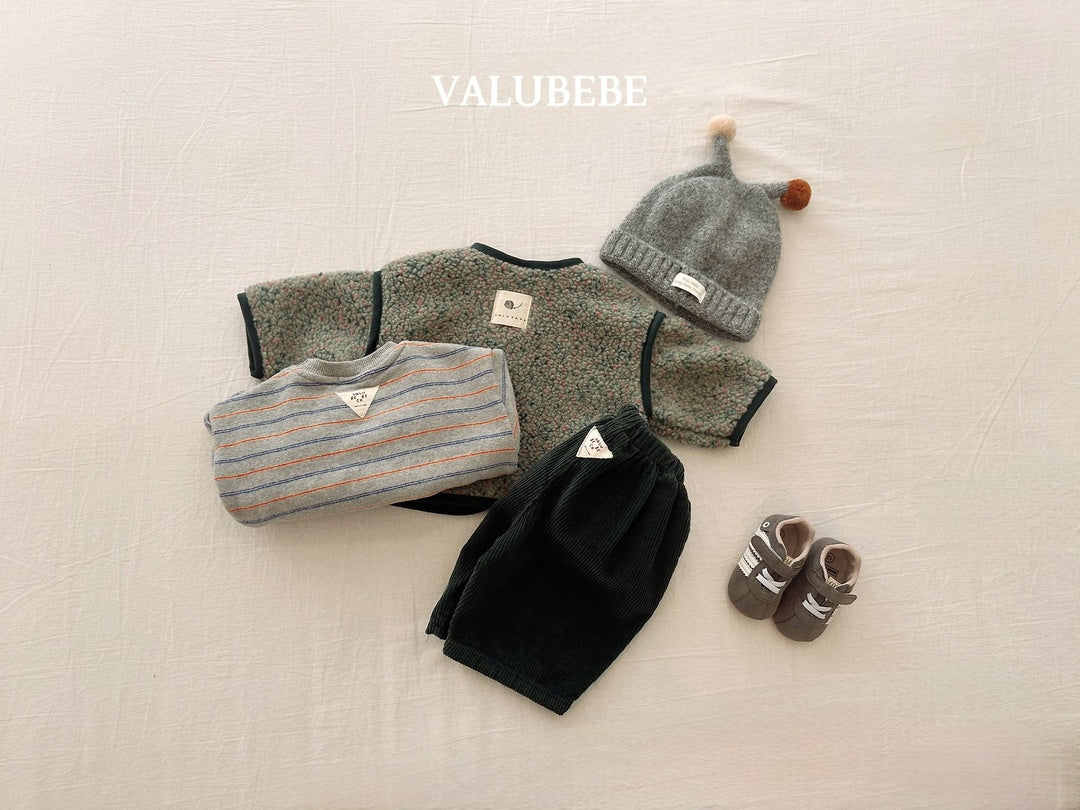 [valubebe] Patch corduroy pants