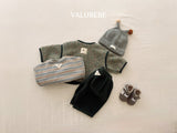 [valubebe] Patch corduroy pants