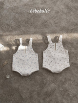 [bebeholic] Tiny rabbit suspender rompers