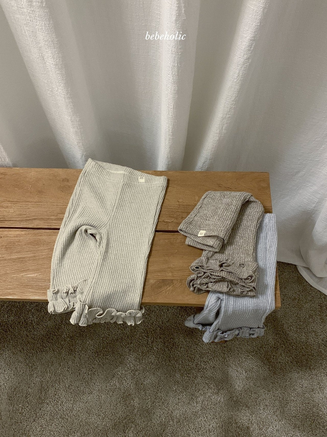 [bebeholic] Lily frill flare pants