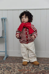 [PALETTE BEIGE] Stripe cardigan