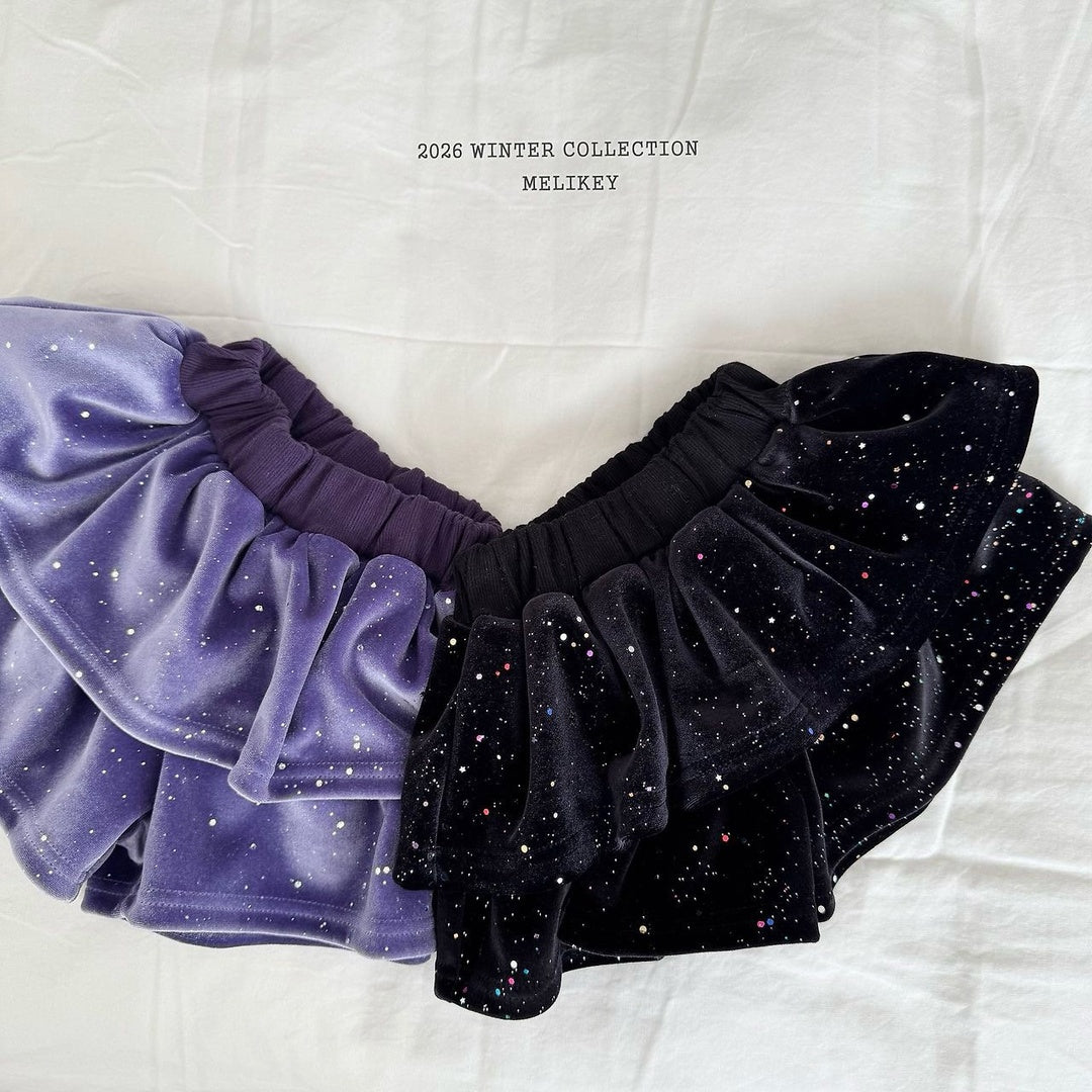 [Melikey] Shining cancan short pants