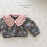 [Melikey] Flower boa jacket
