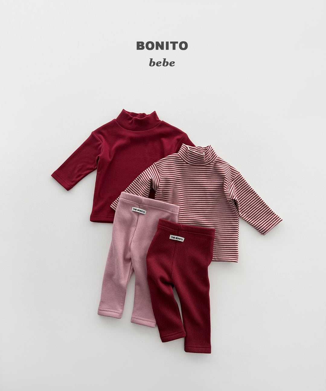 [BONITO] 1+1 highneck tops(baby)