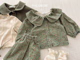 [valubebe] Garnet flower blouse
