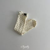 [ELLY MOLLY] Dot rib socks