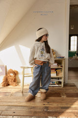 [Melikey] Twill velvet denim pants