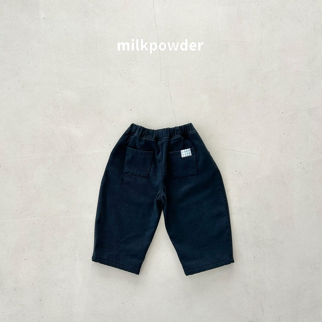[milk powder] Velvet denim pants