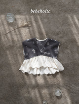 [bebeholic] Elsa flower lace vest