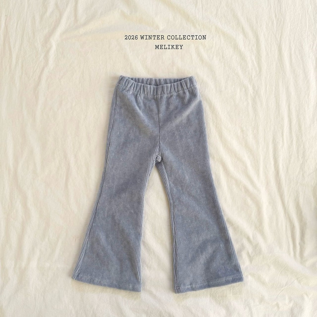 [Melikey] Velvet flare pants