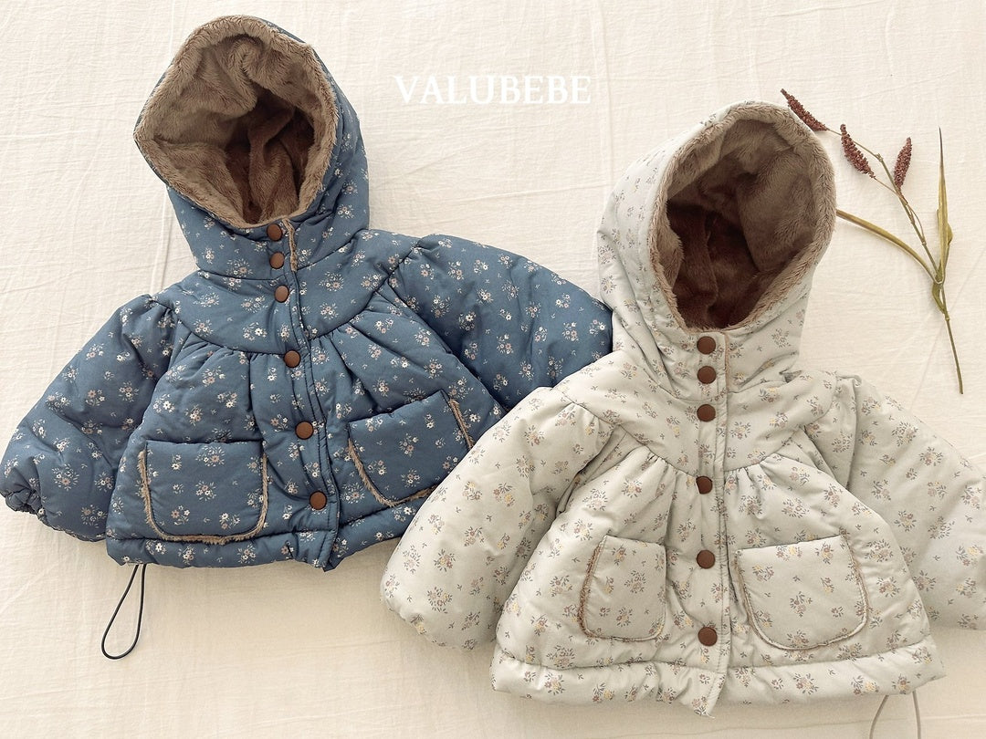 [valubebe] Blanc shirring hood jumper