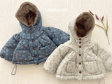 [valubebe] Blanc shirring hood jumper