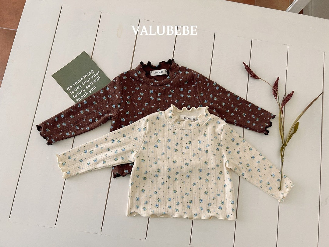 [valubebe] Rose flower mellow tee