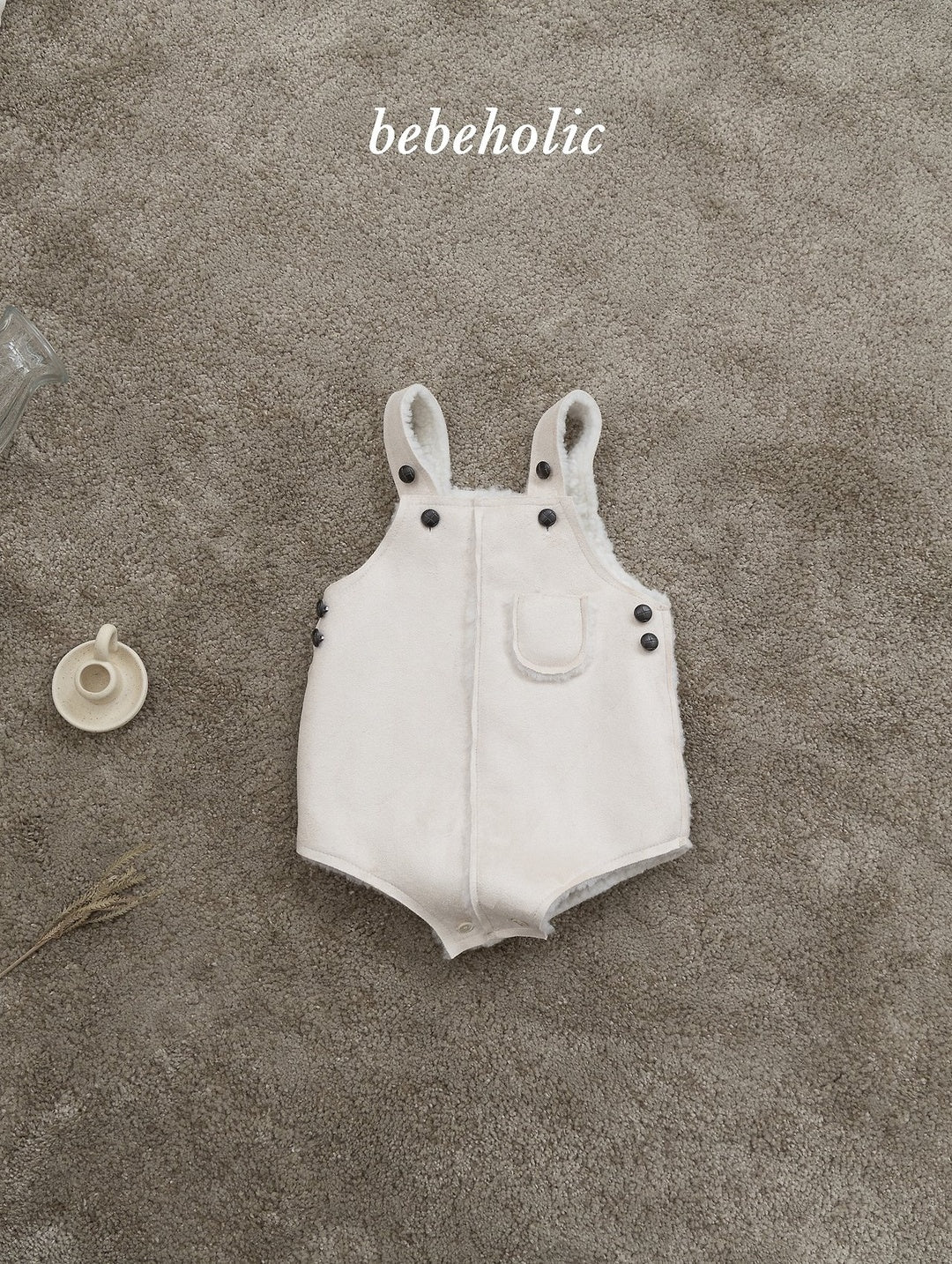 [bebeholic] Moose suspender rompers