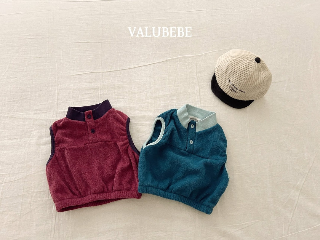 [valubebe] Mild fleece vest