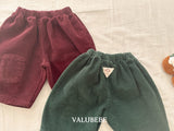 [valubebe] Patch corduroy pants