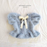 [Melikey] Fur frill puff tops