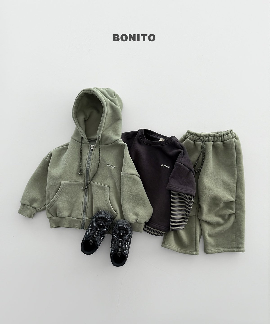 [BONITO] Knee tuck straight pants