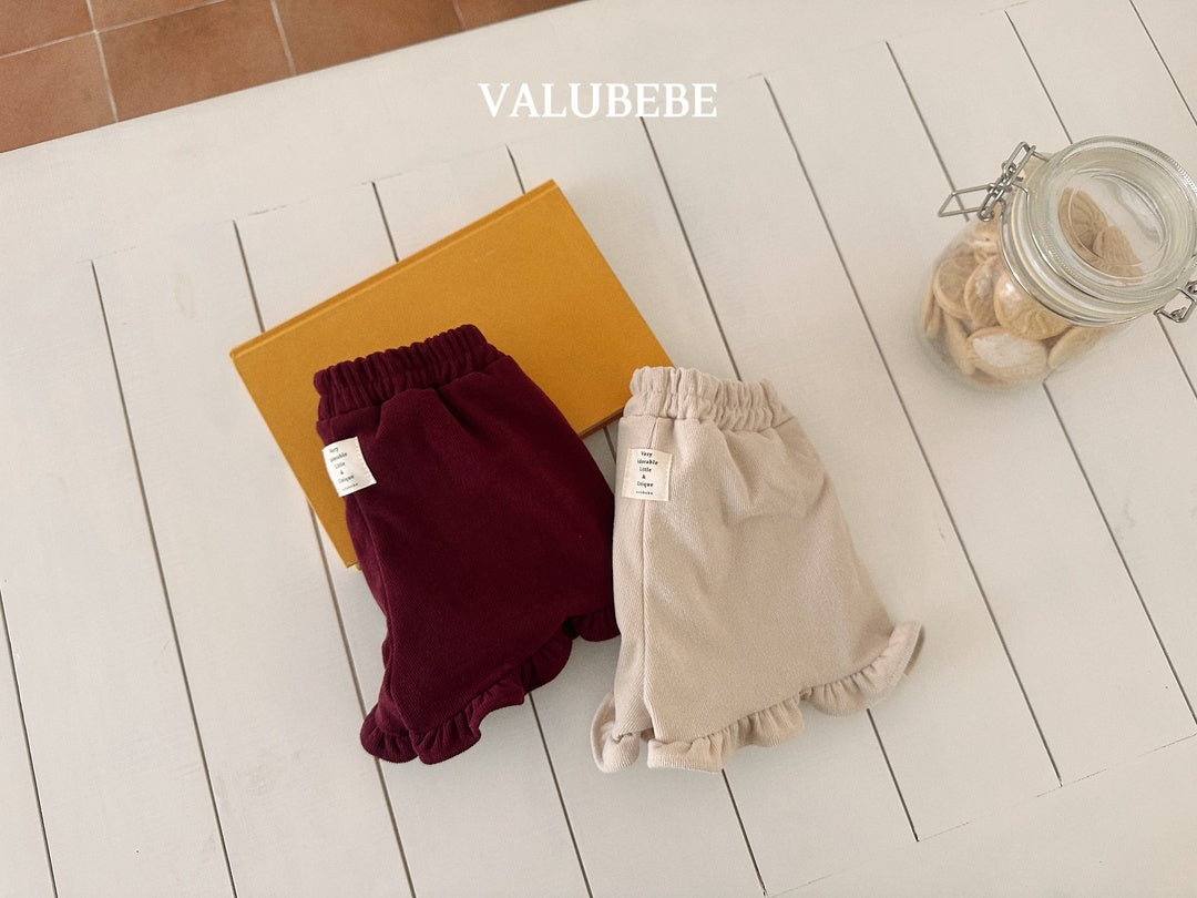 [valubebe] Golden frill shorts