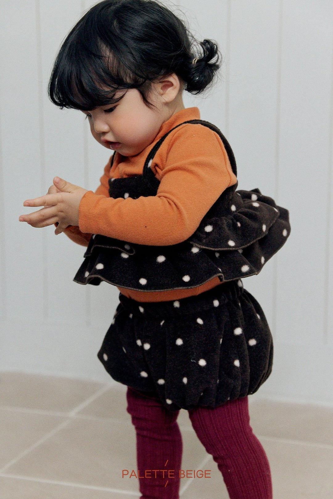 [PALETTE BEIGE] Dot bustier set