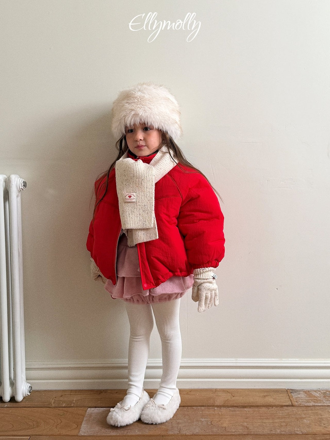[ELLY MOLLY] Snow crepe jumper