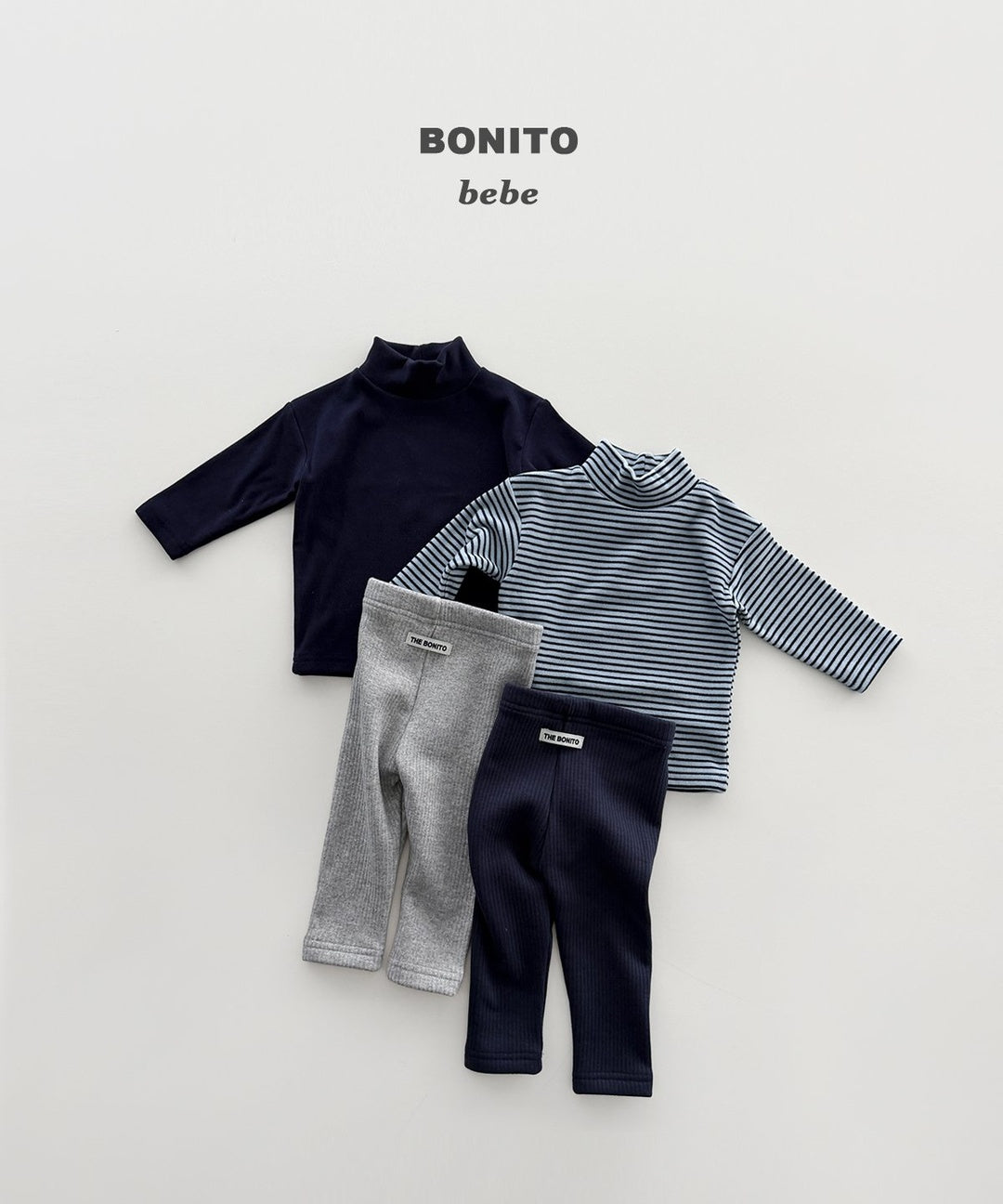 [BONITO] 1+1 highneck tops(baby)