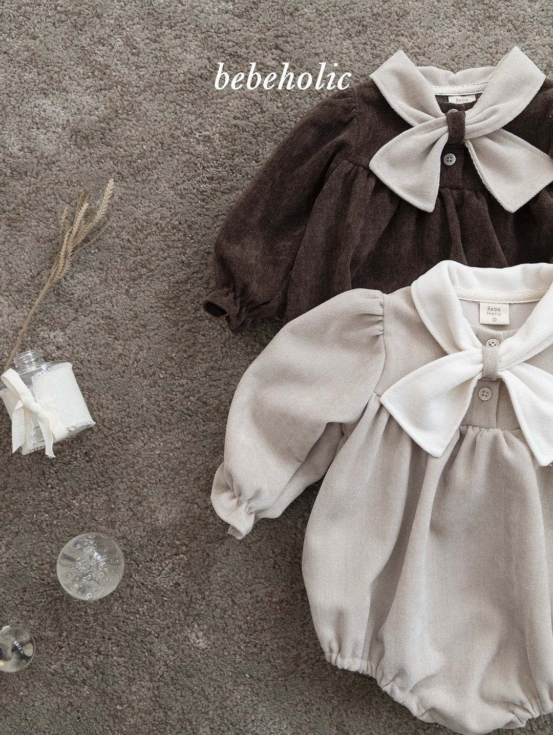 [bebeholic] Berni ribbon rompers