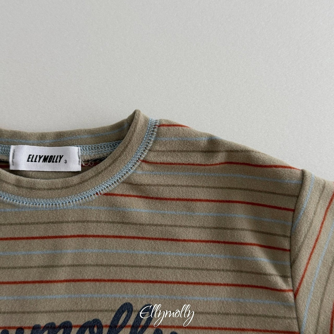 [ELLY MOLLY] Club stripe tee