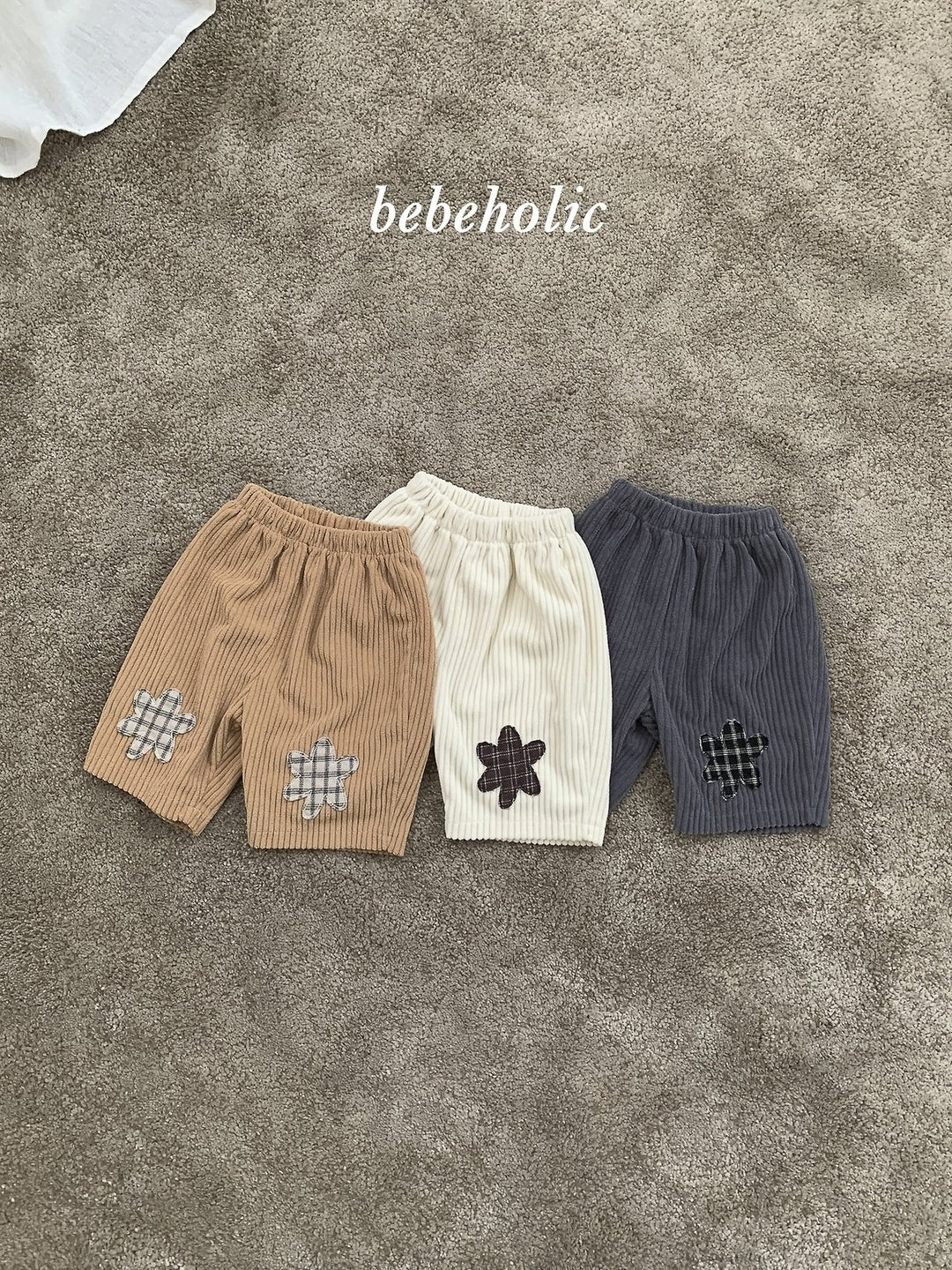[bebeholic] Patch corduroy pants
