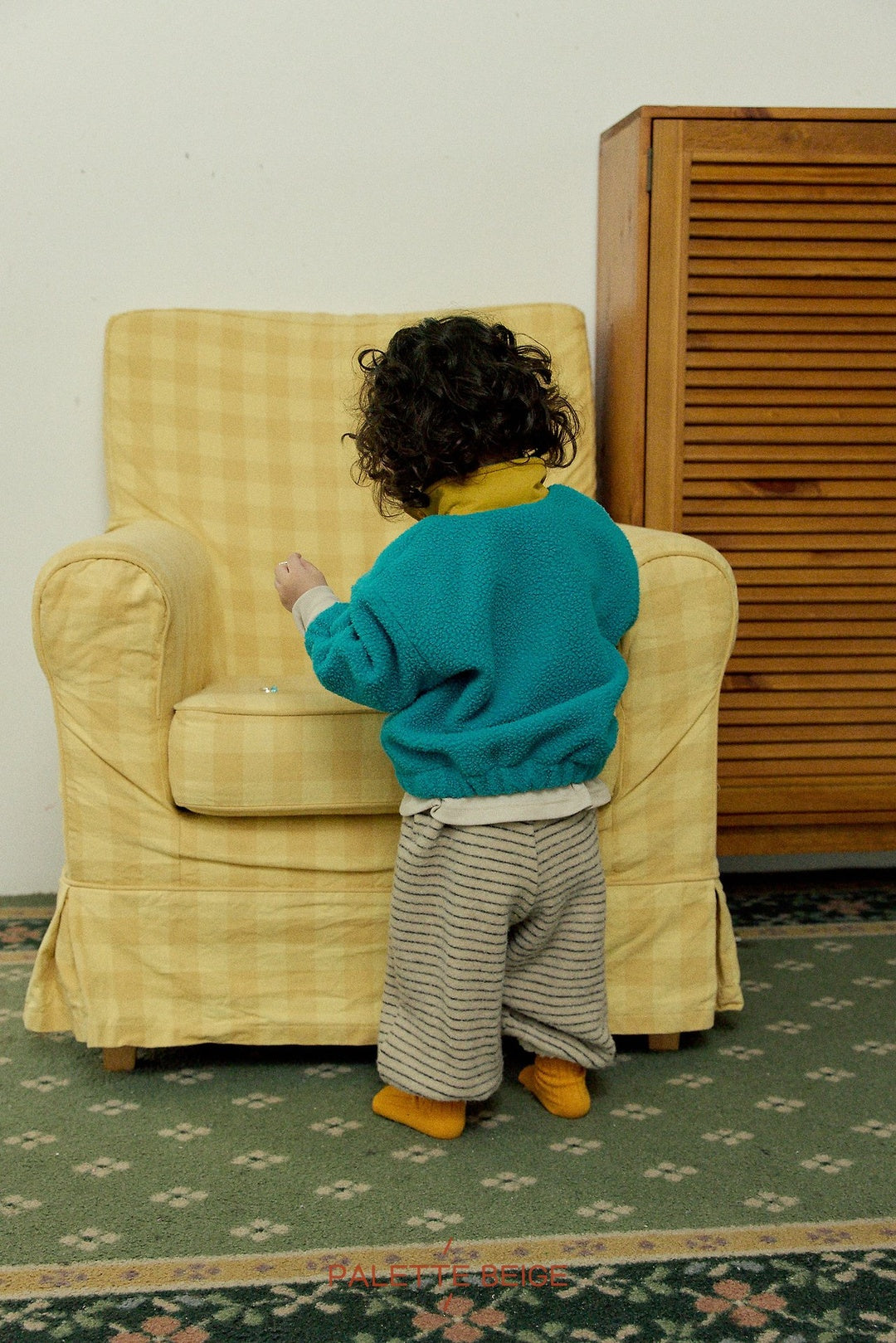 [PALETTE BEIGE] Color block anorak
