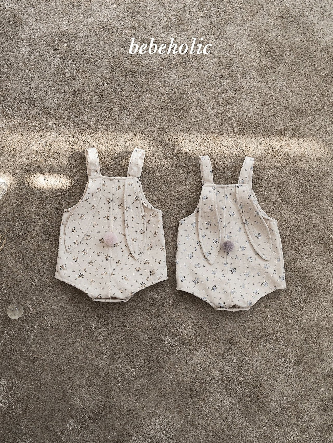 [bebeholic] Tiny rabbit suspender rompers