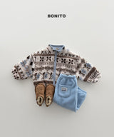 [BONITO] Nordic zip-up jumper