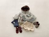 [valubebe] Blanc shirring hood jumper