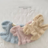 [Melikey] Fur frill puff tops