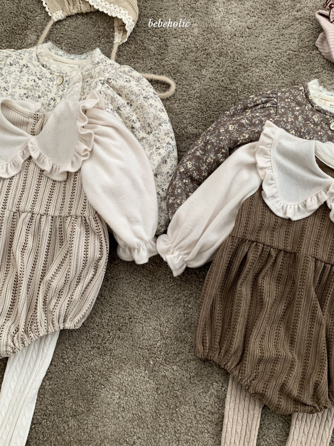 [bebeholic] Lip frill collar rompers