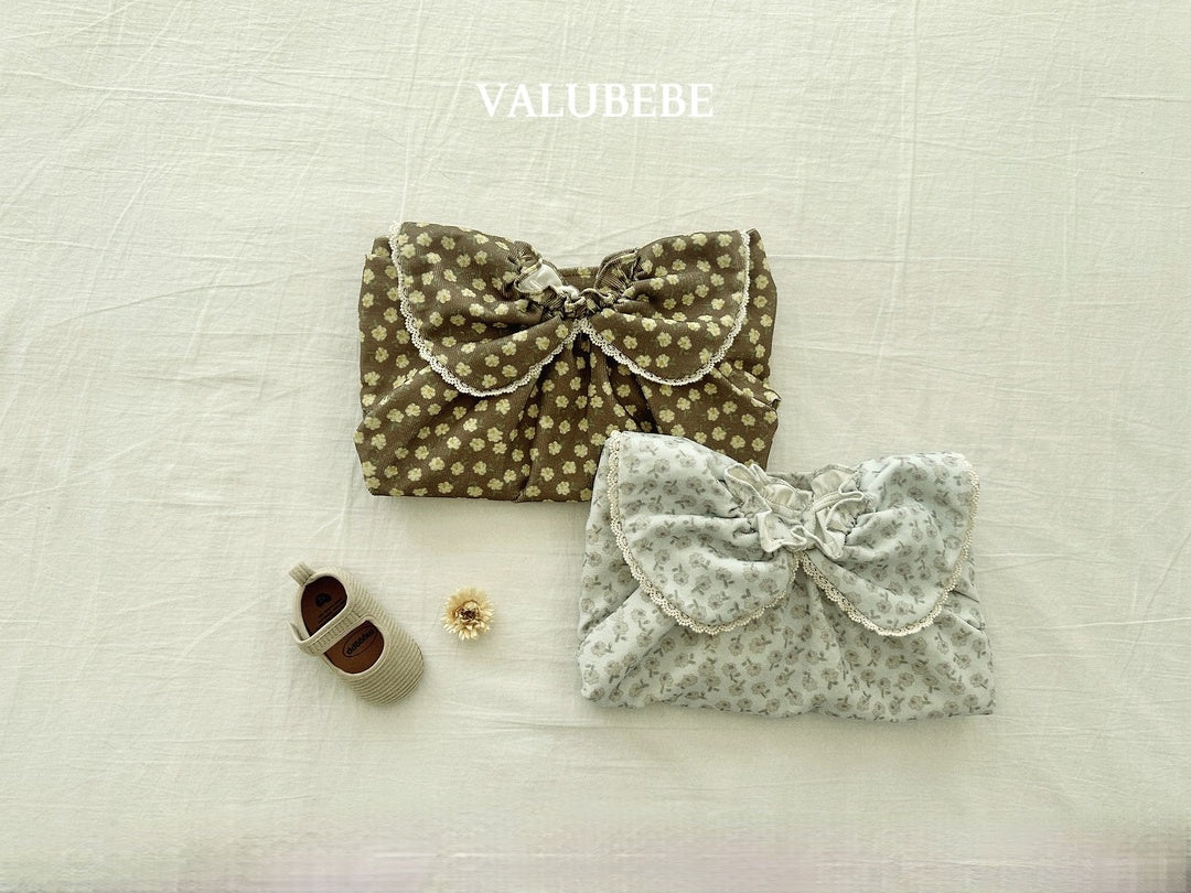 [valubebe] Flower collar corduroy one-piece