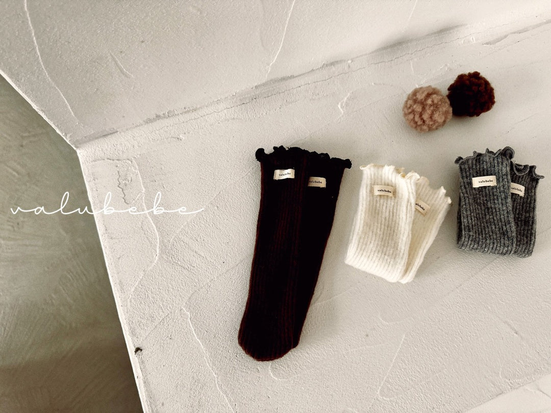 [valubebe] Warm mellow rib socks