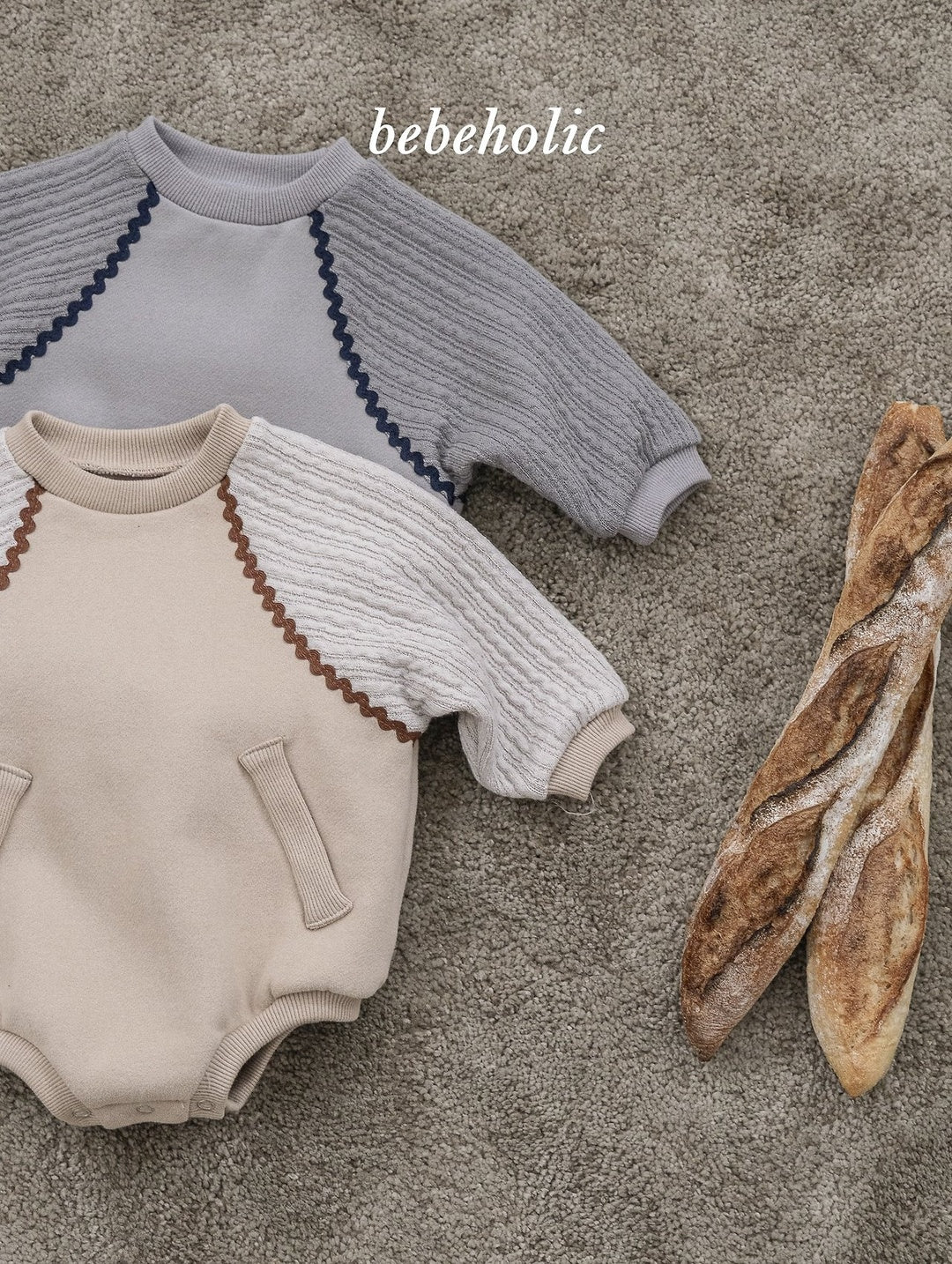 [bebeholic] Scotch raglan rompers