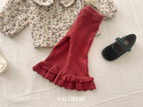 [valubebe] Frill lace bootcut pants