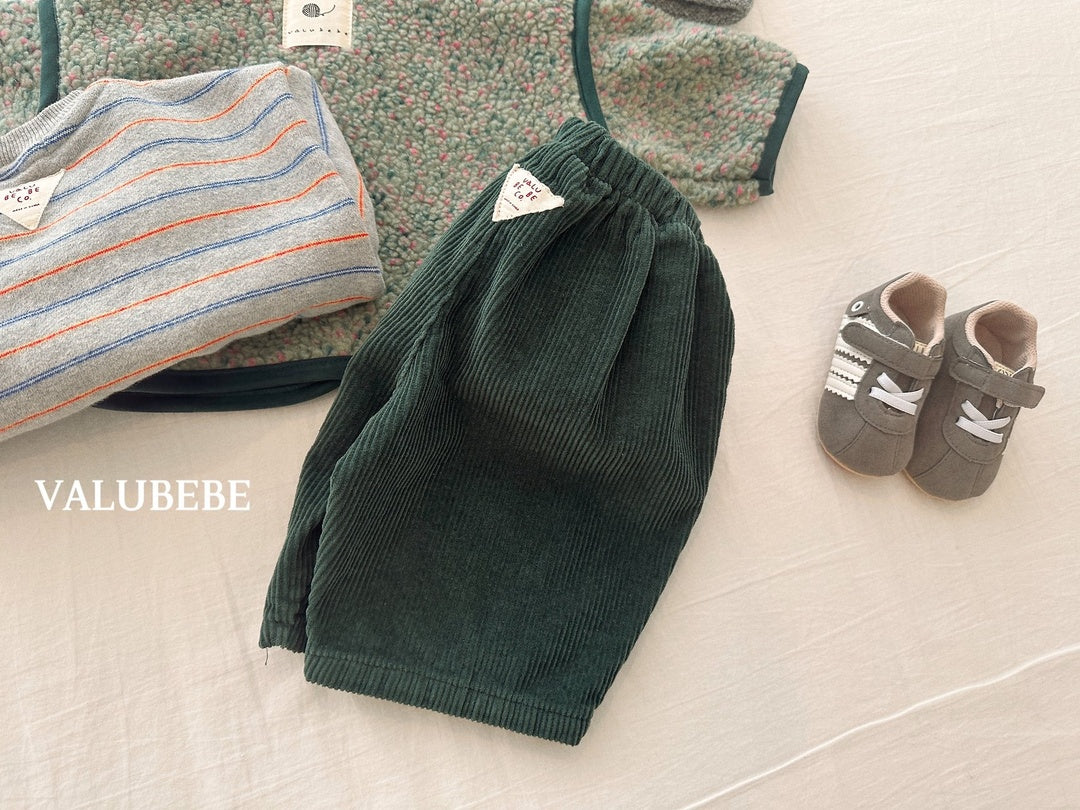 [valubebe] Patch corduroy pants