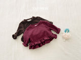 [valubebe] Uni stripe cancan tee
