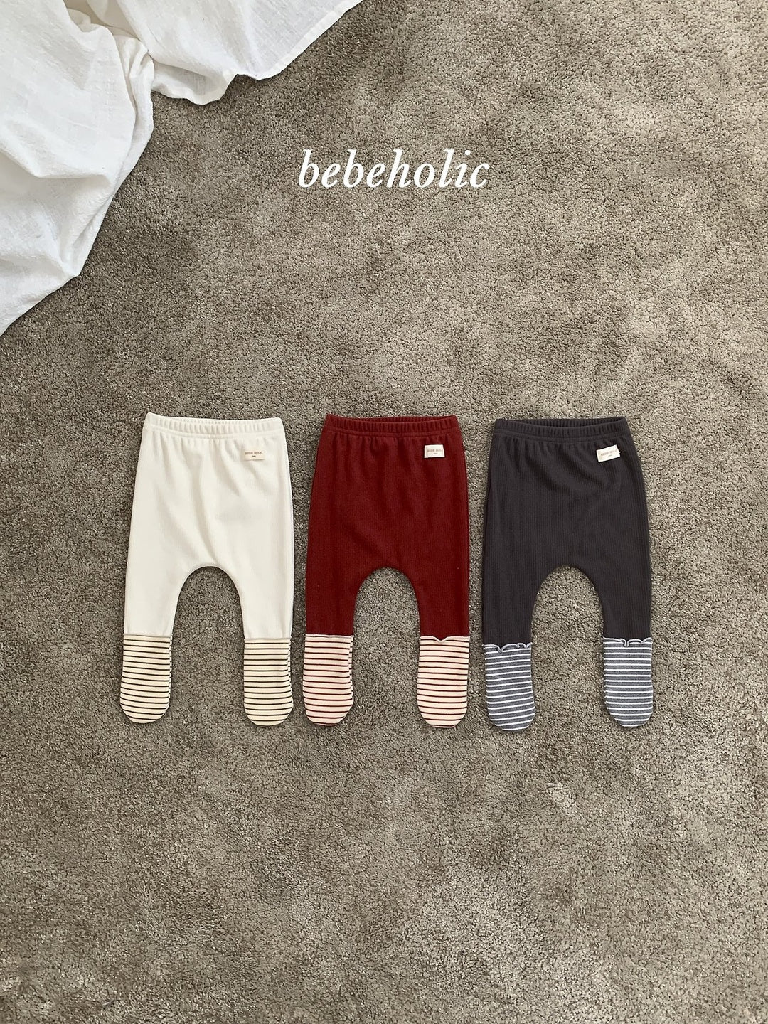 [bebeholic] Pippi stripe footed leggings