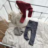 [Melikey] Rudolf stripe leggings
