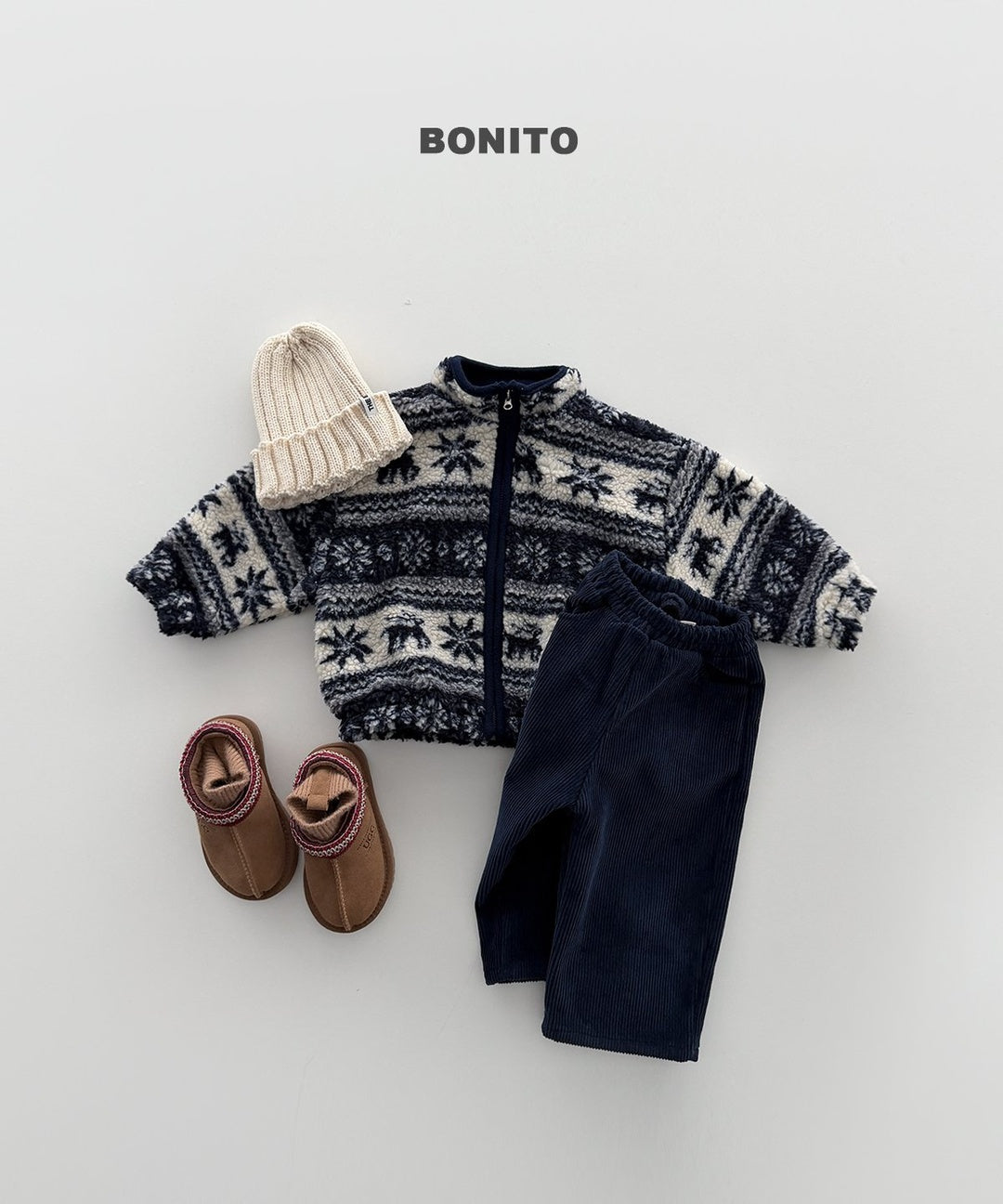 [BONITO] Rib knit beanie