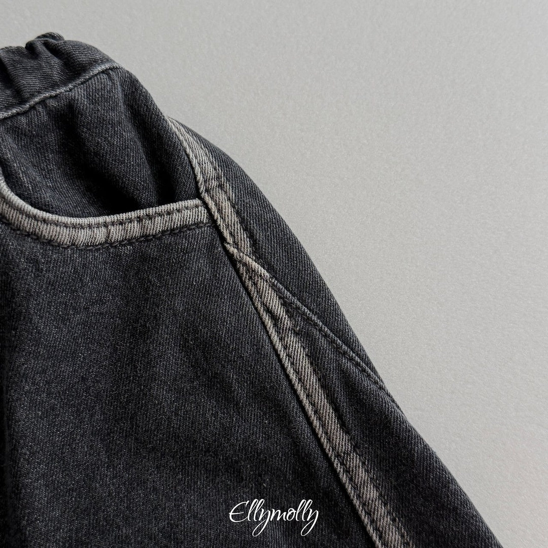 [ELLY MOLLY] Line week denim pants