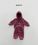 [BONITO] Stripe fleece jogger pants