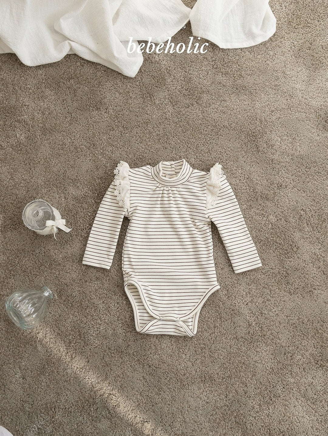 [bebeholic] Ronny stripe wing rompers