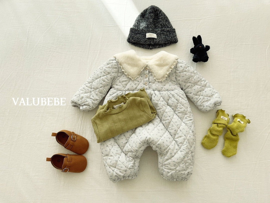 [valubebe] Sherbet flower padding suit