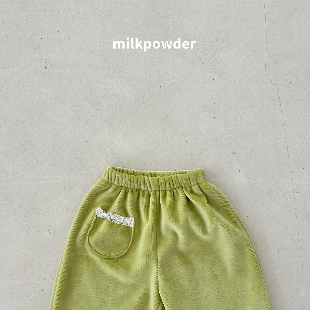 [milk powder] Pudding lace pants